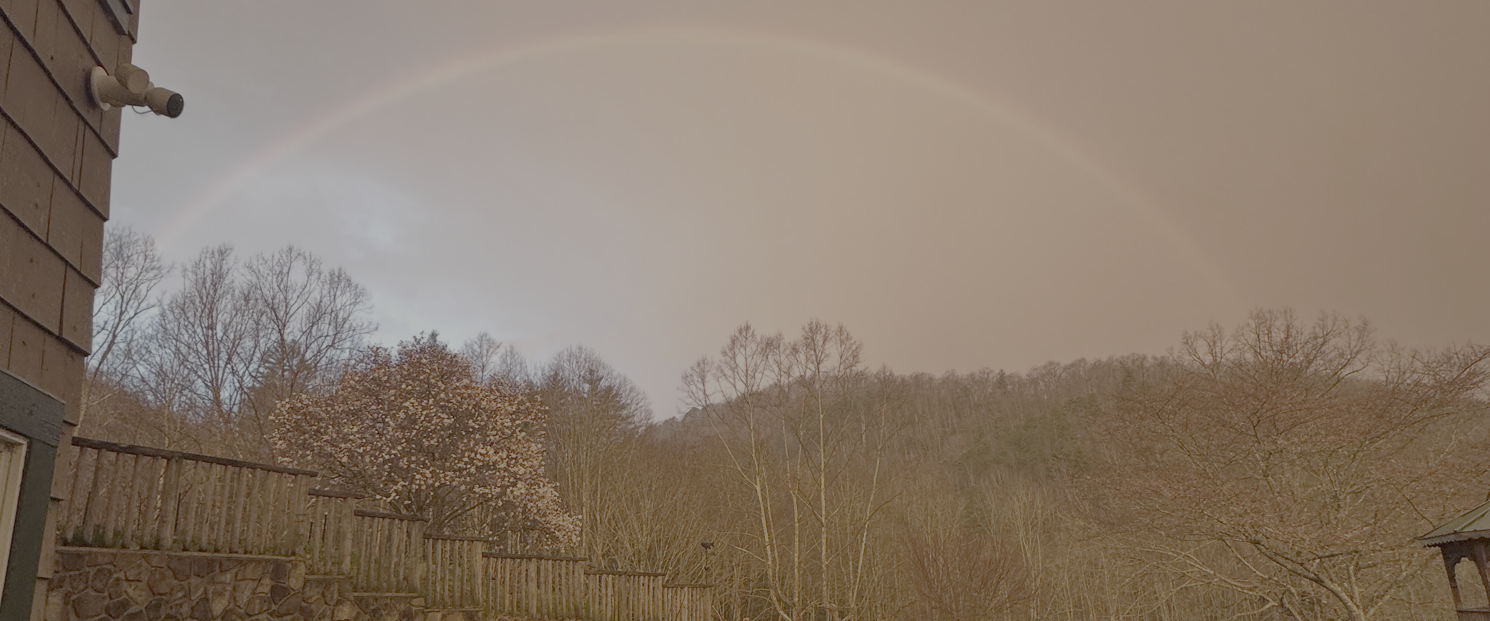 Rainbow facing Jerusalem — morning of March 9, 2026